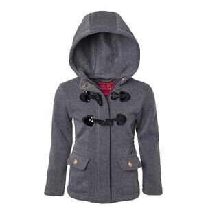 Pink Platinum 12M Charcoal Toggle - Lightweight Fleece Jacket Infant